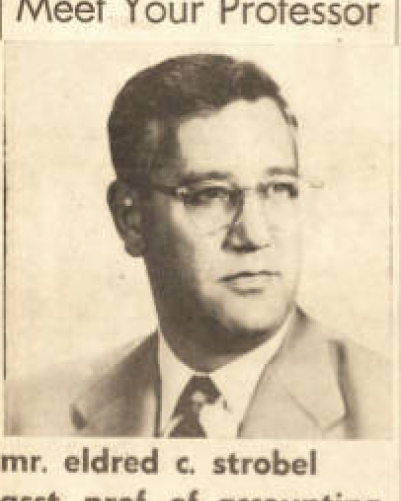 Headshot of Eldred C. Strobel